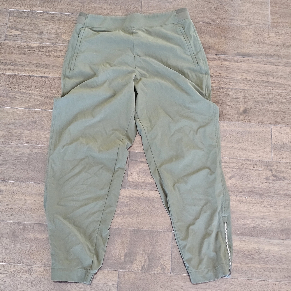 Athleta Olive Green Ankle Joggers Size 10